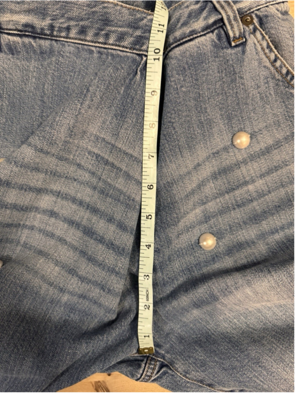 Muveil Japan Women’s Pearl Embroidery Jeans Bottoms 34eu - Picture 11 of 11